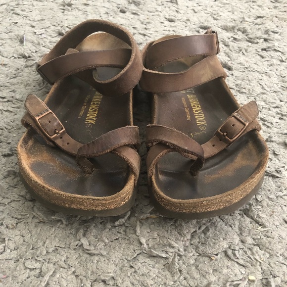 🔹SOLD🔹Birkenstock Yara Brown Ankle Strap Sandals - Picture 4 of 6